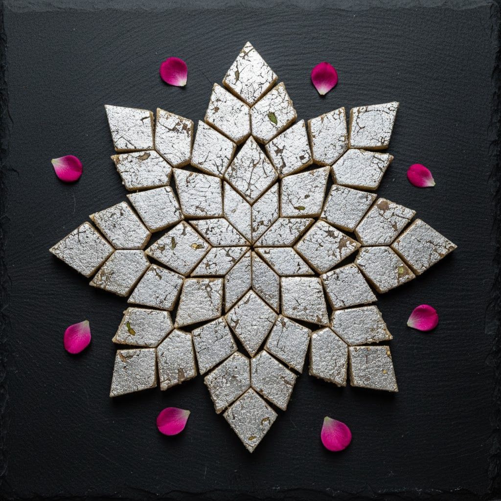 Traditional Indian Sweets Platter